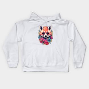 Flowery Fox Kids Hoodie